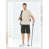 imageNORTHYARD Mens Twill Casual Cotton Cargo Shorts Drawstring Elastic Waist ampamp 6 Pockets Classic Work Shorts for MenArmygreen