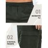 imageNORTHYARD Mens Twill Casual Cotton Cargo Shorts Drawstring Elastic Waist ampamp 6 Pockets Classic Work Shorts for MenArmygreen