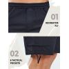 imageNORTHYARD Mens Twill Casual Cotton Cargo Shorts Drawstring Elastic Waist ampamp 6 Pockets Classic Work Shorts for MenBlack