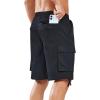 imageNORTHYARD Mens Twill Casual Cotton Cargo Shorts Drawstring Elastic Waist ampamp 6 Pockets Classic Work Shorts for MenBlack
