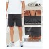 imageNORTHYARD Mens Twill Casual Cotton Cargo Shorts Drawstring Elastic Waist ampamp 6 Pockets Classic Work Shorts for MenDarkgrey