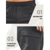 imageNORTHYARD Mens Twill Casual Cotton Cargo Shorts Drawstring Elastic Waist ampamp 6 Pockets Classic Work Shorts for MenDarkgrey