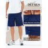 imageNORTHYARD Mens Twill Casual Cotton Cargo Shorts Drawstring Elastic Waist ampamp 6 Pockets Classic Work Shorts for MenNavy