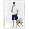 imageNORTHYARD Mens Twill Casual Cotton Cargo Shorts Drawstring Elastic Waist ampamp 6 Pockets Classic Work Shorts for MenNavy