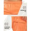 imageNORTHYARD Mens Twill Casual Cotton Cargo Shorts Drawstring Elastic Waist ampamp 6 Pockets Classic Work Shorts for MenOrange