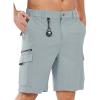 imageNORTHYARD Mens Hiking Cargo Shorts 9quot Casual Golf Lightweight Workout Short Athletic Outdoor Fishing Work Sport with PocketsGreyblue