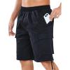 imageNORTHYARD Mens Twill Casual Cotton Cargo Shorts Drawstring Elastic Waist ampamp 6 Pockets Classic Work Shorts for MenBlack