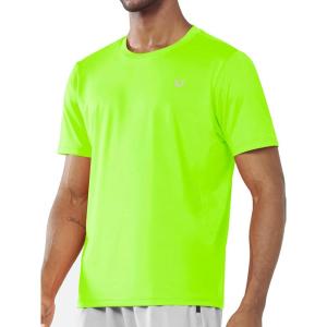 imageNORTHYARD Mens Athletic Gym TShirtsWorkout Running Breathable ShortSleeve Sports Performance Shirts Top TeeNeongreen