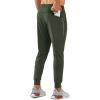 imageNORTHYARD Mens Joggers Pants with Zipper Pockets Tapered Athletic Workout Running Sweatpants for MenArmygreen