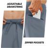 imageNORTHYARD Mens Joggers Pants with Zipper Pockets Tapered Athletic Workout Running Sweatpants for MenCoolgrey