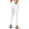 imageNORTHYARD Mens Joggers Pants with Zipper Pockets Tapered Athletic Workout Running Sweatpants for MenWhite