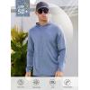 imageNORTHYARD Mens Long Sleeve Hoodie Shirts Sun Protection Fishing Running Swim Rash Guard Lightweight Quick Dry UPF 50 HikingBlueheather