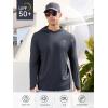 imageNORTHYARD Mens Long Sleeve Hoodie Shirts Sun Protection Fishing Running Swim Rash Guard Lightweight Quick Dry UPF 50 HikingDarkgrey