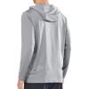 imageNORTHYARD Mens Long Sleeve Hoodie Shirts Sun Protection Fishing Running Swim Rash Guard Lightweight Quick Dry UPF 50 HikingLightgrey