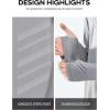 imageNORTHYARD Mens Long Sleeve Hoodie Shirts Sun Protection Fishing Running Swim Rash Guard Lightweight Quick Dry UPF 50 HikingLightgrey