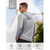imageNORTHYARD Mens Long Sleeve Hoodie Shirts Sun Protection Fishing Running Swim Rash Guard Lightweight Quick Dry UPF 50 HikingLightgrey