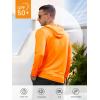 imageNORTHYARD Mens Long Sleeve Hoodie Shirts Sun Protection Fishing Running Swim Rash Guard Lightweight Quick Dry UPF 50 HikingOrange