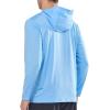 imageNORTHYARD Mens Long Sleeve Hoodie Shirts Sun Protection Fishing Running Swim Rash Guard Lightweight Quick Dry UPF 50 HikingSkyblue