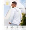 imageNORTHYARD Mens Long Sleeve Hoodie Shirts Sun Protection Fishing Running Swim Rash Guard Lightweight Quick Dry UPF 50 HikingWhite