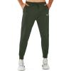 imageNORTHYARD Mens Joggers Pants with Zipper Pockets Tapered Athletic Workout Running Sweatpants for MenArmygreen