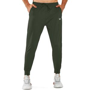 imageNORTHYARD Mens Joggers Pants with Zipper Pockets Tapered Athletic Workout Running Sweatpants for MenArmygreen