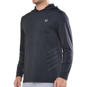 imageNORTHYARD Mens Long Sleeve Hoodie Shirts Sun Protection Fishing Running Swim Rash Guard Lightweight Quick Dry UPF 50 HikingDarkgrey