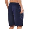 imageNORTHYARD Mens 10quot Athletic Basketball Shorts Quick Dry Lightweight Workout Gym Mesh Running Tennis Shorts with Zip PocketsNavy