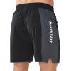 imageNORTHYARD Mens 5quot Athletic Running Shorts Quick Dry Workout Gym Shorts 7quot Lightweight Sports Tennis Shorts Swim Trunks Beach042 Black 2XL