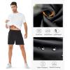 imageNORTHYARD Mens 5quot Athletic Running Shorts Quick Dry Workout Gym Shorts 7quot Lightweight Sports Tennis Shorts Swim Trunks Beach042 Black 2XL