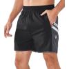 imageNORTHYARD Mens 5quot Athletic Running Shorts Quick Dry Workout Gym Shorts 7quot Lightweight Sports Tennis Shorts Swim Trunks Beach042 Black 2XL