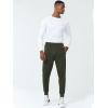 imageNORTHYARD Mens Joggers Pants with Zipper Pockets Athletic Track Pants Tapered Lightweight Mesh for Jogging Running GymArmygreen
