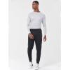 imageNORTHYARD Mens Joggers Pants with Zipper Pockets Athletic Track Pants Tapered Lightweight Mesh for Jogging Running GymBlack