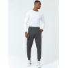 imageNORTHYARD Mens Joggers Pants with Zipper Pockets Athletic Track Pants Tapered Lightweight Mesh for Jogging Running GymDarkgrey