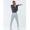 imageNORTHYARD Mens Joggers Pants with Zipper Pockets Athletic Track Pants Tapered Lightweight Mesh for Jogging Running GymLightgrey