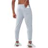 imageNORTHYARD Mens Joggers Pants with Zipper Pockets Athletic Track Pants Tapered Lightweight Mesh for Jogging Running GymLightgrey