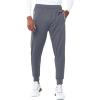 imageNORTHYARD Mens Joggers Pants with Zipper Pockets Athletic Track Pants Tapered Lightweight Mesh for Jogging Running GymSmokegrey