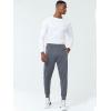 imageNORTHYARD Mens Joggers Pants with Zipper Pockets Athletic Track Pants Tapered Lightweight Mesh for Jogging Running GymSmokegrey