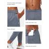 imageNORTHYARD Mens Joggers Pants with Zipper Pockets Athletic Track Pants Tapered Lightweight Mesh for Jogging Running GymSmokegrey