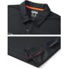 imageNORTHYARD Mens Polo Shirt Quick Dry Sports Golf Shirts Long and Short Sleeve Tennis Pique Shirt Performance Shirts TopsBlack