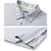 imageNORTHYARD Mens Polo Shirt Quick Dry Sports Golf Shirts Long and Short Sleeve Tennis Pique Shirt Performance Shirts TopsLight Grey