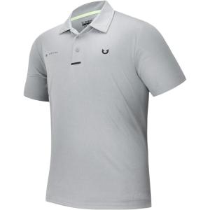 imageNORTHYARD Mens Polo Shirt Quick Dry Sports Golf Shirts Long and Short Sleeve Tennis Pique Shirt Performance Shirts TopsLight Grey
