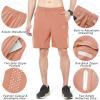 imageNORTHYARD Mens Athletic Running Shorts Quick Dry Workout Shorts 7quot 5quot 9quot Lightweight Sports Gym Basketball Shorts HikingPinkorange