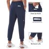 imageNORTHYARD Mens Fleece Joggers Athletic Warm Sweatpants Workout Gym Running Pants Active Winter Thicken Track with PocketsNavy