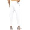 imageNORTHYARD Mens Joggers Pants with Zipper Pockets Lightweight Sweatpants Athletic Running Workout Track Pants for MenWhite