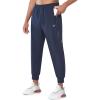imageNORTHYARD Mens Fleece Joggers Athletic Warm Sweatpants Workout Gym Running Pants Active Winter Thicken Track with PocketsNavy