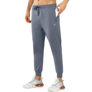 imageNORTHYARD Mens Joggers Pants with Zipper Pockets Lightweight Sweatpants Athletic Running Workout Track Pants for MenCoolgrey