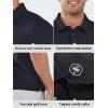 imageNORTHYARD Mens Polo Shirts Short Sleeve Dry Fit Golf Shirts Moisture Wicking Collared Work Tennis PolosBlack