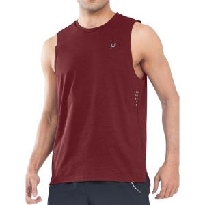 imageNORTHYARD Mens Workout Tank Tops Quick Dry Running Shirts Sleeveless Muscle Shirts Athletic Training SportsWine