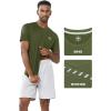 imageNORTHYAD Mens Athletic Shirts Workout Running Short Sleeve TShirt Quick Dry Lightweight Gym Tee TopsArmygreen