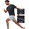 imageNORTHYAD Mens Athletic Shirts Workout Running Short Sleeve TShirt Quick Dry Lightweight Gym Tee TopsBlack